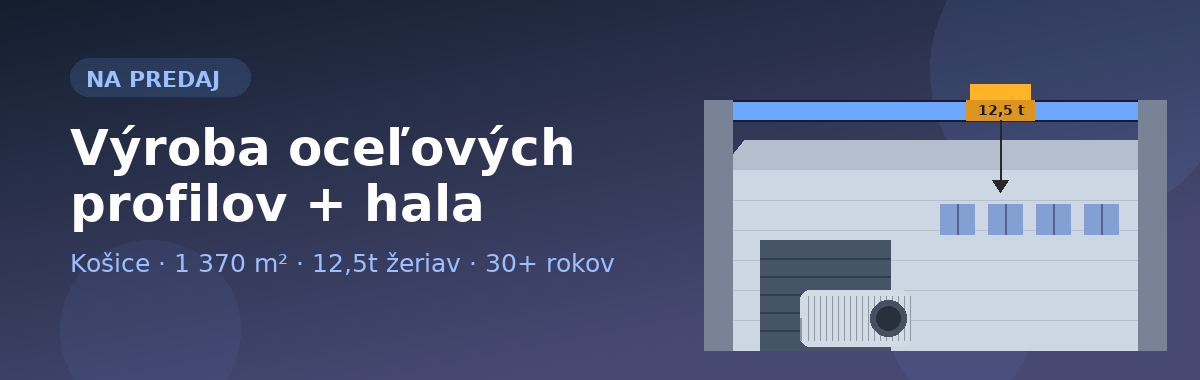Výroba ocelových profilů + moderní hala – Košice