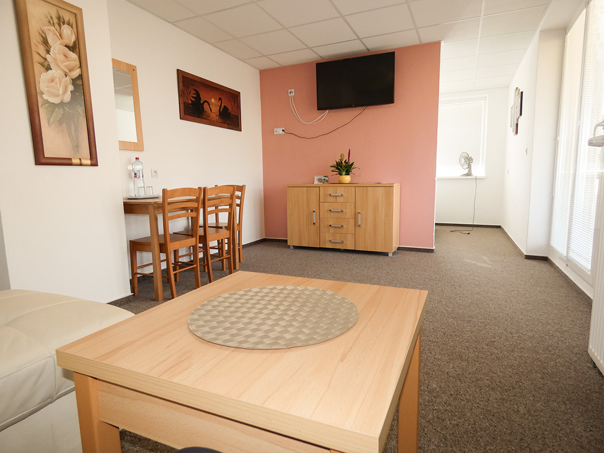Penzion Adriana – obývací část apartmánu